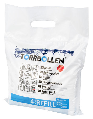 Torrbollen refill 4 stk.