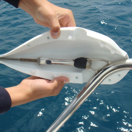 Ocean flex søgeænder vantskrue beskytter i hvid l-32cm 2 stk