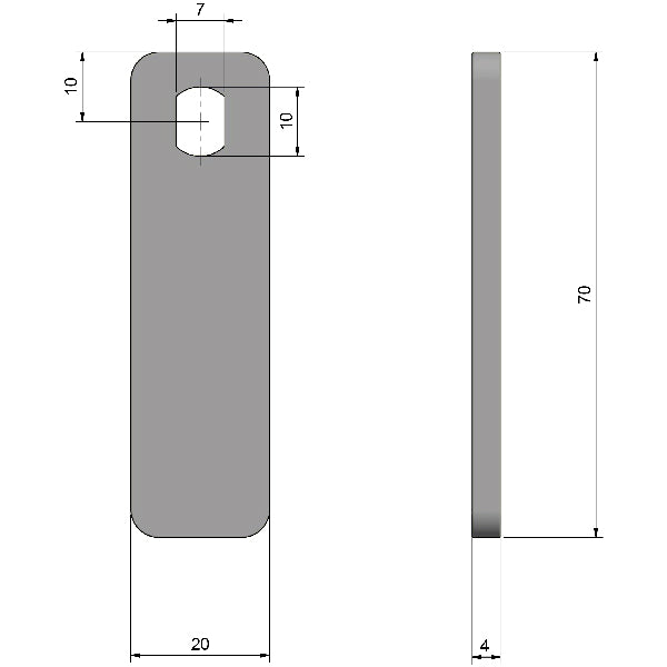 Roca rigel lige S 55-90mm til 1052459