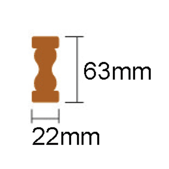 Roca hyldekant L198cm