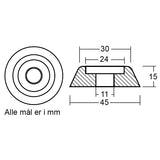 Tecnoseal Zinkanode lewmar serie 185 (589350)