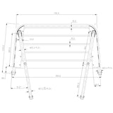 Badeplatform l-81cm d-45cm Ø25mm rør