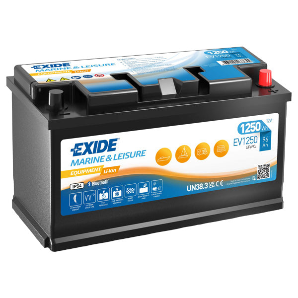 Exide EV1250 lithium batteri 96A