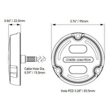 Hella undervandslys Apelo A1 1800 lumen hvid/blå 9-32v