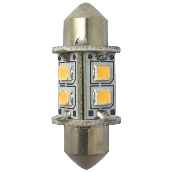 1852 LED pinolpære 31mm 10-36vdc 0,8/8W omni - 2 pak