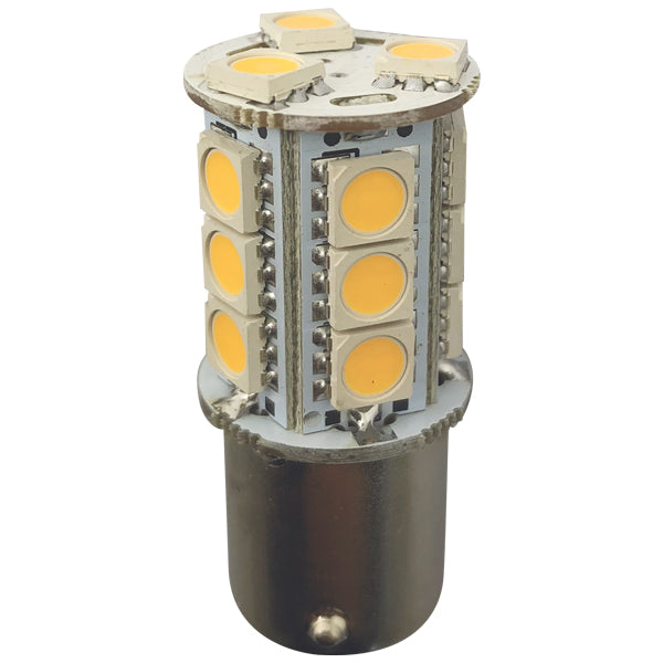 1852 LED pære Ba15S,10-35V 2,4/25W 2700K - 2 pak