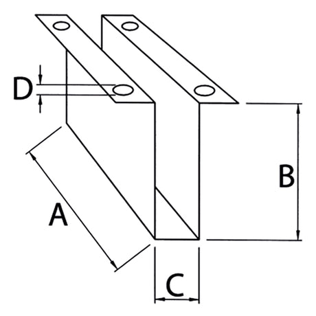 Ronstan Gennemføringsblok 3mm wire/tov