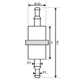 Filter benzin til 2000-3500cc