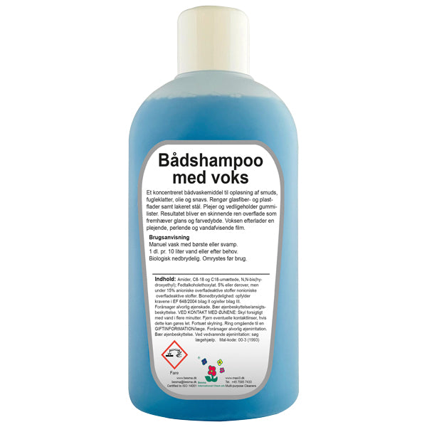 Bådshampoo med voks 1 ltr.