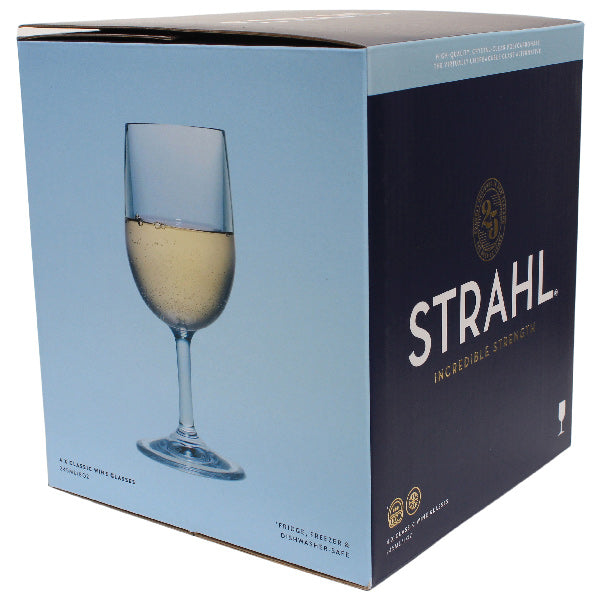 Strahl Vinglas Polycarbonat 245 ml. 4stk i gaveæske