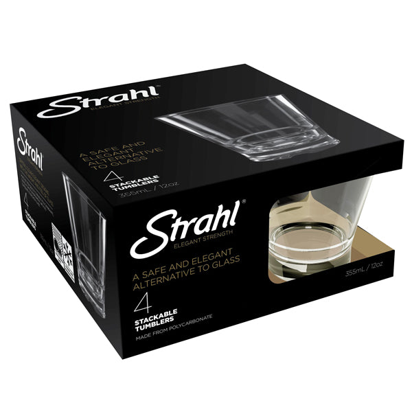 Strahl Glas Rocks Polycarbonat 355 ml. 4stk i gaveæske