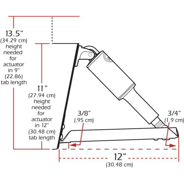 Lenco trimplaner sæt Edge Mount 9" u/panel